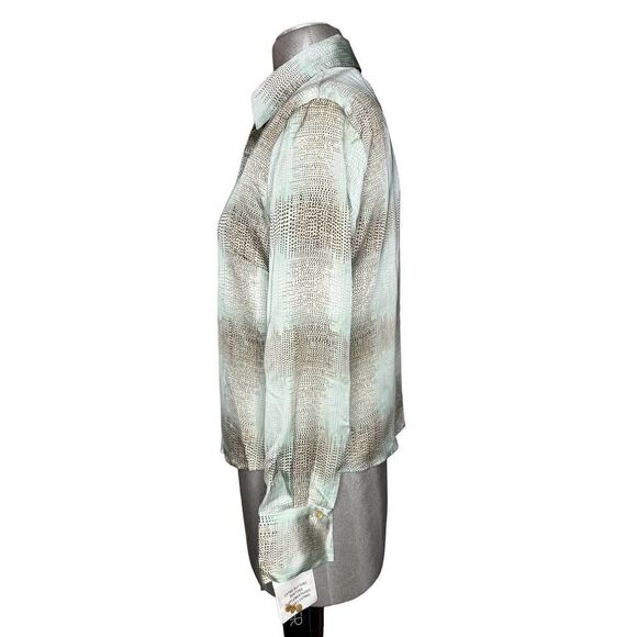 Kasper Sz 8P Petite Button Down Shirt - Picture 2 of 9